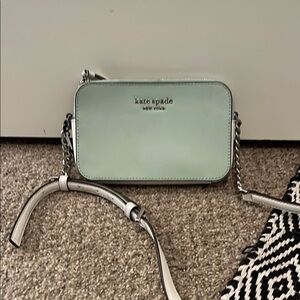 Kate Spade Green Crossbody Bag with Gold Hardware